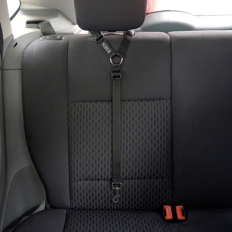NOBER Pet Dog Cat Seat Belts, Car Headrest Restraint Adjustable Safety Leads Vehicle Seatbelt Harness 1 Pack - Image 2